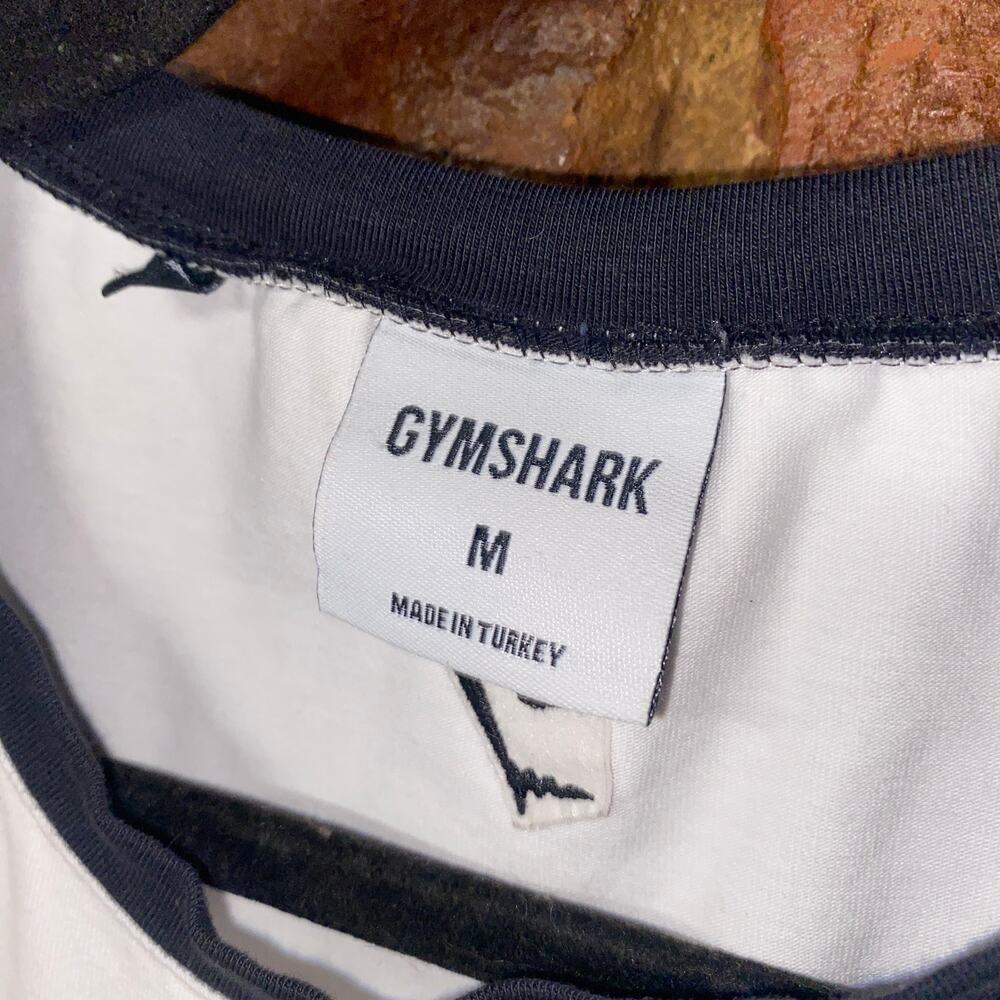 Gymshark Black Lifting Graphic Short Sleeve Baby Tee T-Shirt Women's Size Medium - Picture 5 of 7